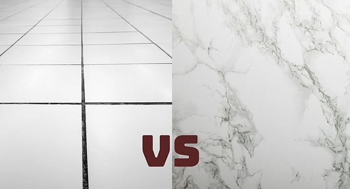 Tiles vs Marble